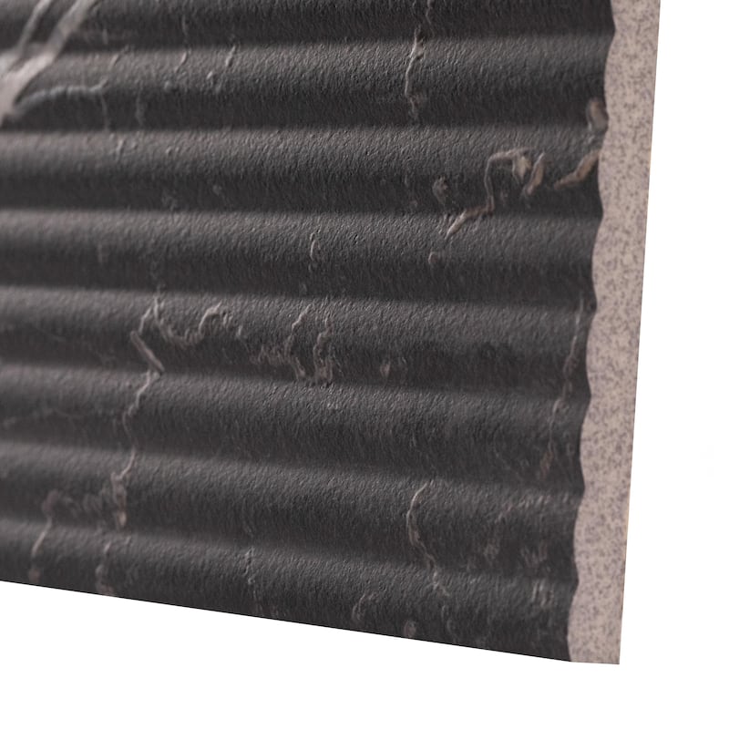 Merola Tile Reve Roseliere Deco Noir 11-3/4" x 23-1/2" Porcelain Wall Tile