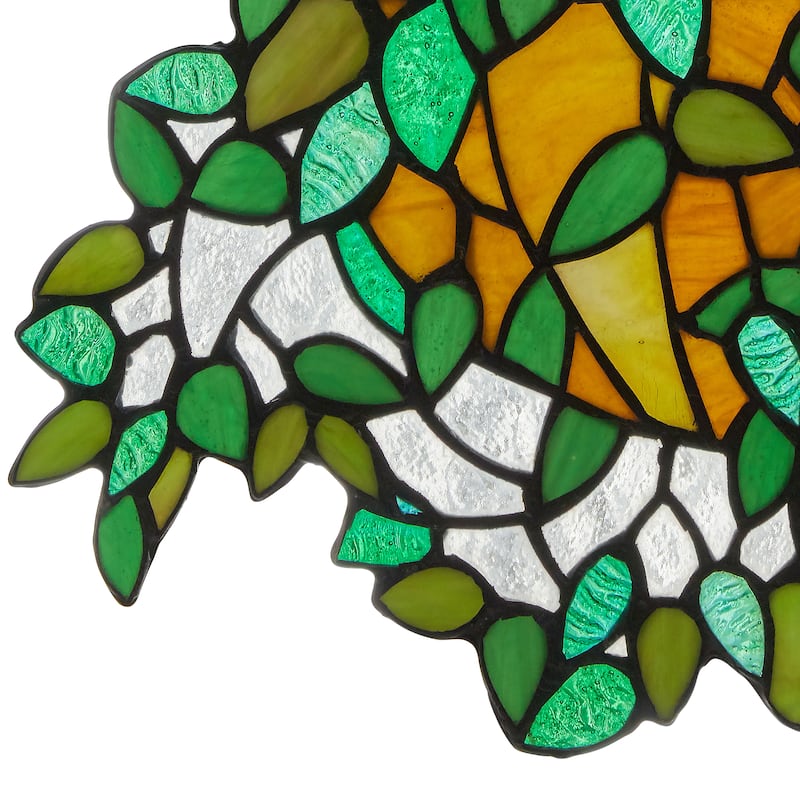 River of Goods Hanging Plant Stained Glass Window Panel - 13" x 0.25" x 11.25"