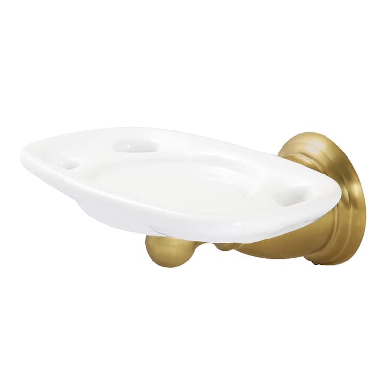 Kingston Brass Heritage Toothbrush and Tumbler Holder - Brushed Brass
