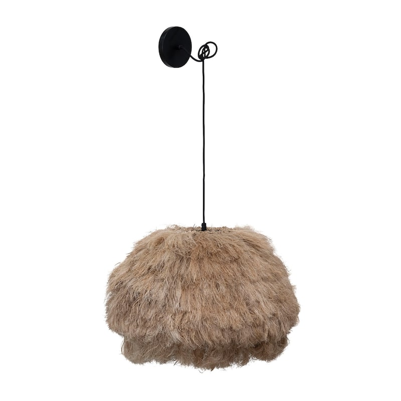 Natural Fiber Pendant Lamp - Tan
