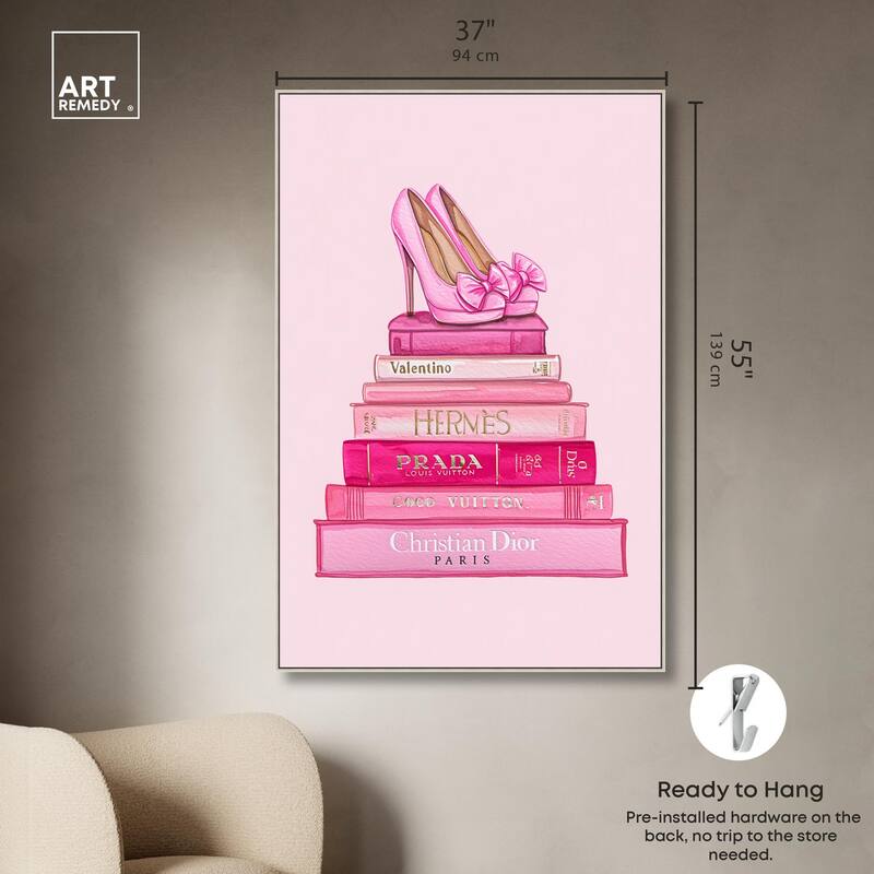 Fashion books in Pink Canvas by Art Remedy