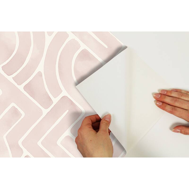 NuWallpaper Blush Blythe Peel & Stick Wallpaper - 216in x 20.5in x 0.025in