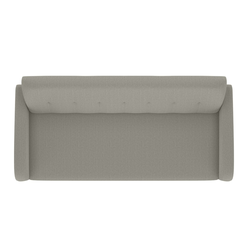 Mid-Century Modern Sofa with Tufted Back and Solid Wood Legs - Small Space Couch