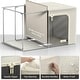 preview thumbnail 15 of 25, Foldable Storage Bag Breathable Bamboo Fabric Dustproof Organizer Box Charcoal - (2 Section - Beige)