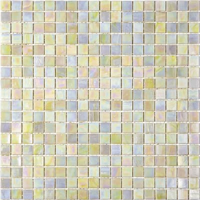 Apollo tile 12" x 12" Skosh Glossy Behr French Beige Glass Tile (18.69 sq ft/case) - 20 Pack