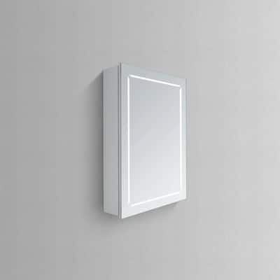 Modern Mirrors COSMO I Lighted Bathroom Vanity Mirror with Storage Cabinet, 3x Magnifying Detachable Mirror 2x USB Port - 32*24