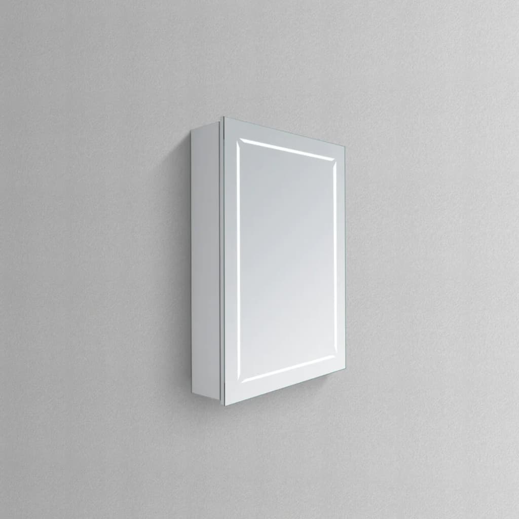 Modern Mirrors COSMO I Lighted Bathroom Vanity Mirror with Storage Cabinet, 3x Magnifying Detachable Mirror 2x USB Port - 32*24