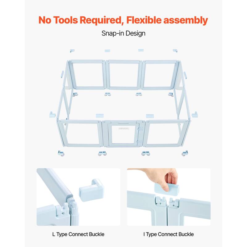 Indoor Dog Whelping Box with Door Lock and Easy Cleaning