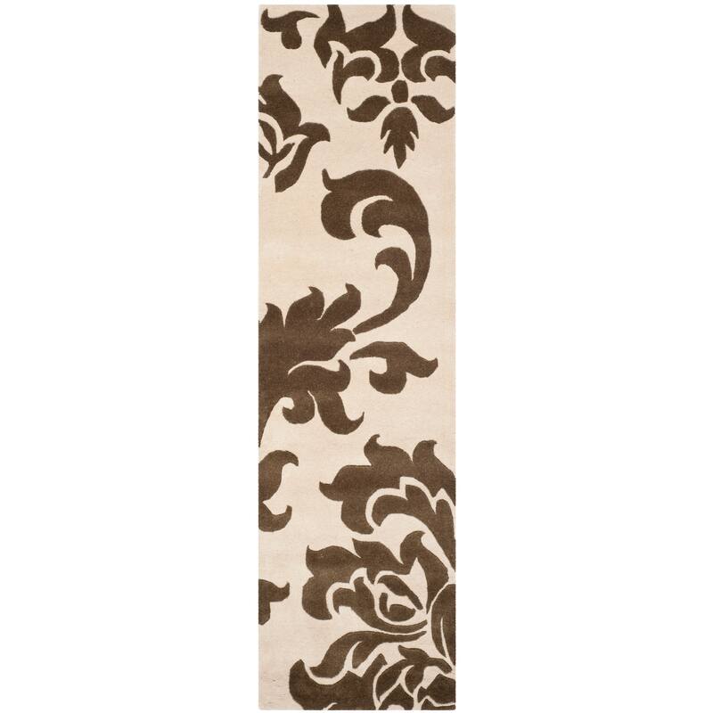 Martha Stewart by SAFAVIEH, Barcelona Wool Rug - 2'3" x 8' Runner - Molasses