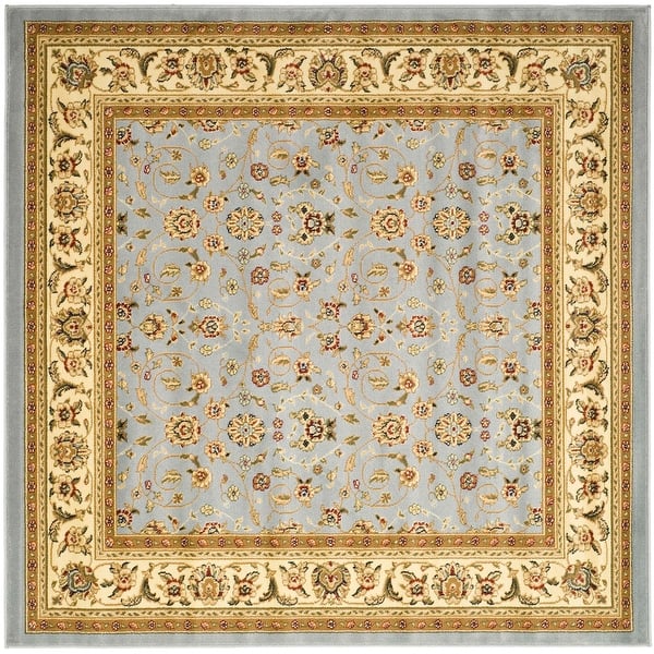 slide 2 of 9, SAFAVIEH Lyndhurst Adelyne Traditional Oriental Rug 6' Square - Light Blue/Ivory - Square