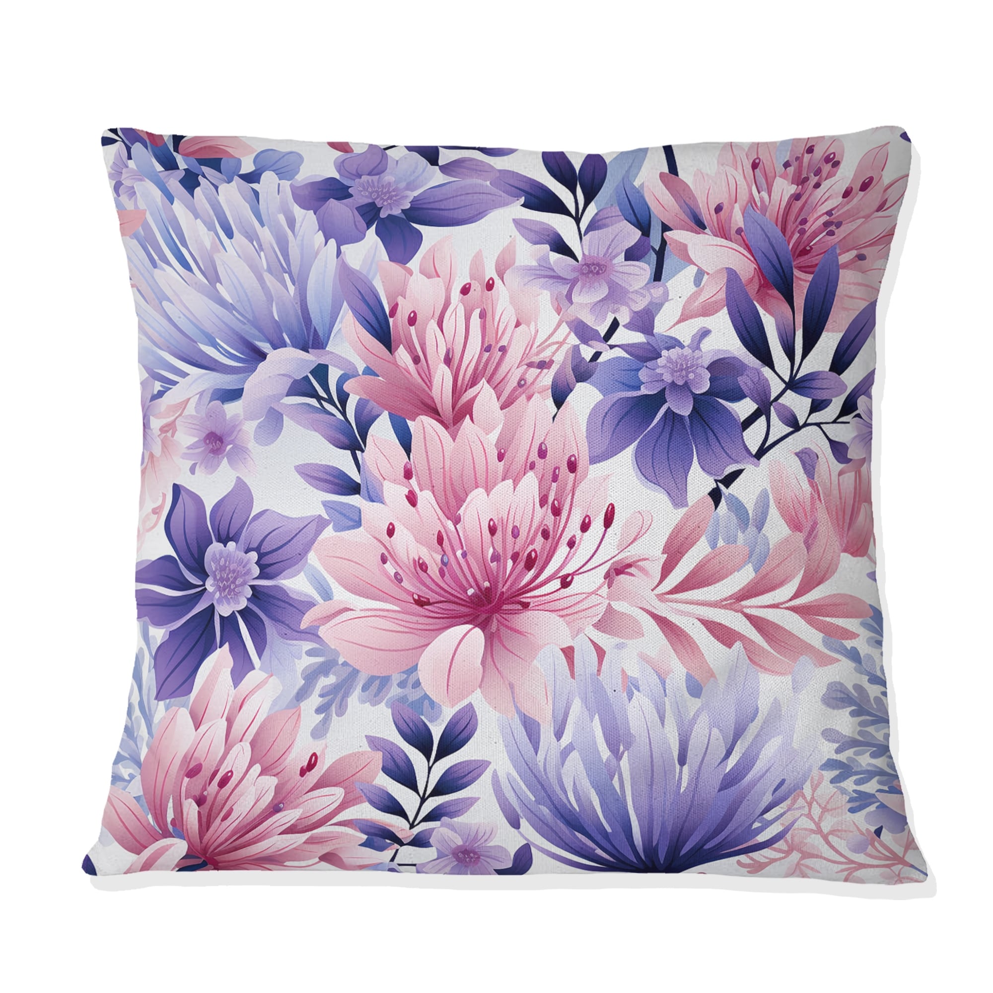 Flower Pillow Navy Blue And Pink Throw Pillows Throw Pillows Navy