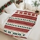 preview thumbnail 7 of 15, Christmas Striped Flannel Fleece Throw Blanket — Soft Holiday Blanket