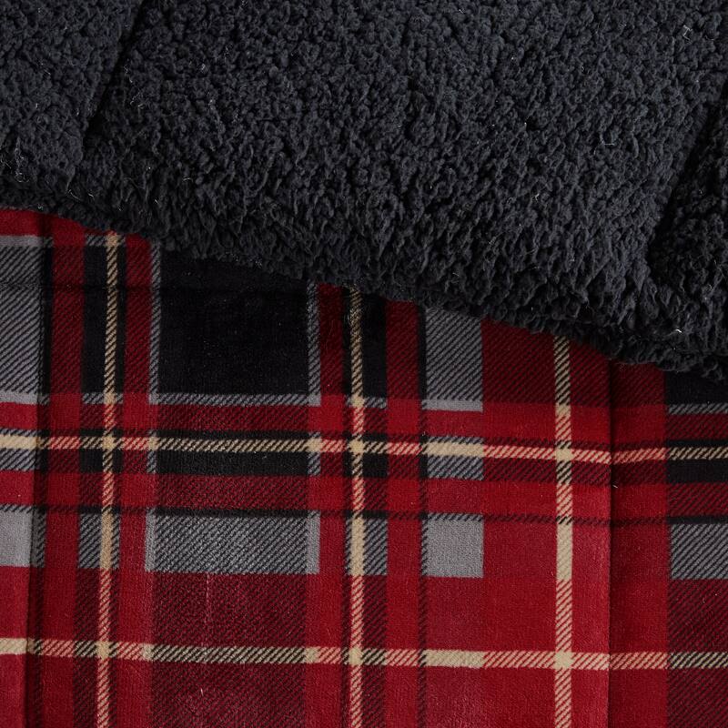 Woolrich Alton Plush to Sherpa Down Alternative Comforter Set