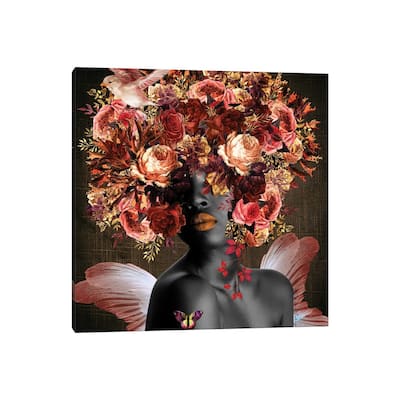 iCanvas "Angel In The Garden - Women In Bloom" by Yvonne Coleman Burney Canvas Print