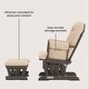 preview thumbnail 75 of 97, Child Craft Tranquil Glider Rocker and Ottoman Set
