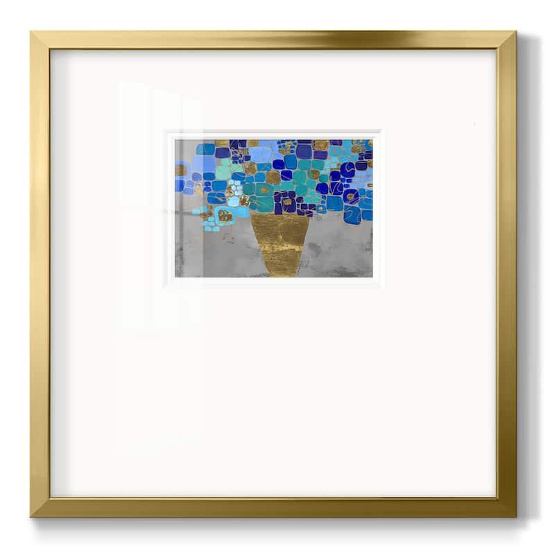 Blue LovePremium Framed Print - 16x16 - Gold