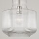 preview thumbnail 11 of 10, Nyla 1-light Pendant w/ Clear Fluted Glass