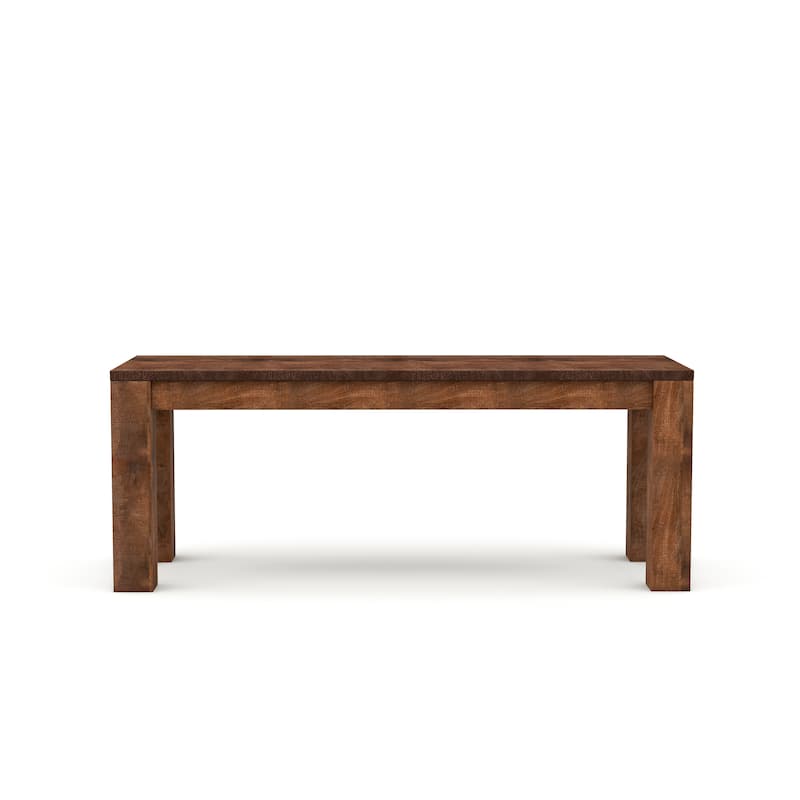 Anaisha Rustic Solid Mango Wood Dining Bench by Furniture of America