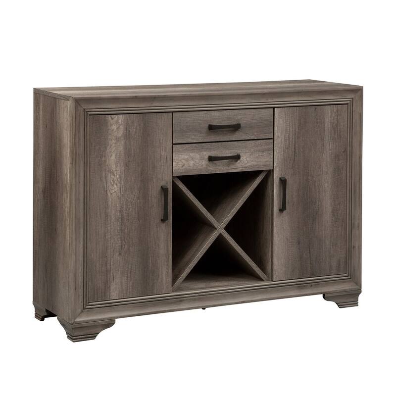 Liberty Furniture Tanners Creek Greystone Server Wine Rack