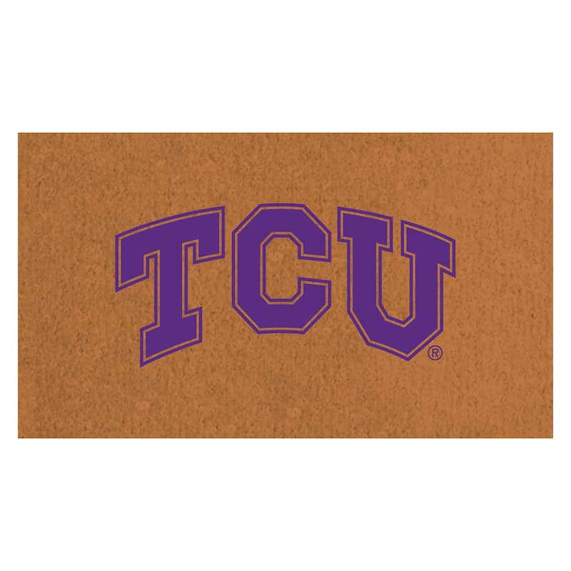 Texas Christian University Full Color Indoor/Outdoor Coir Mat - 28" x 16"