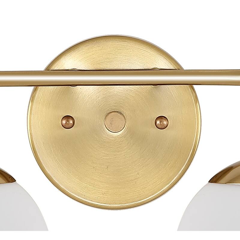 Globe Metal/Frosted Glass Modern LED Vanity, by JONATHAN Y