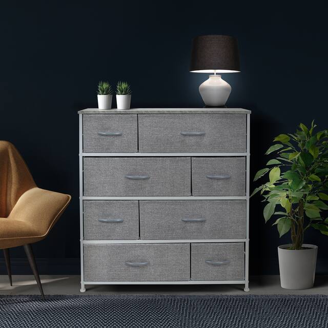 Dresser w/ 8 Drawers Furniture Storage & Chest Tower for Bedroom