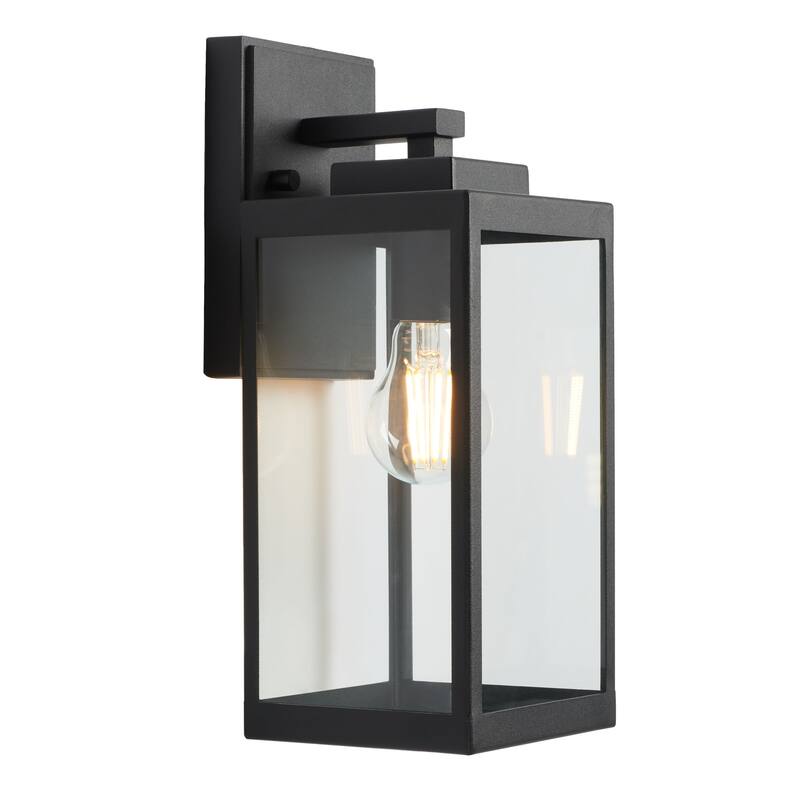 SAFAVIEH Lighting Memnuna 6" Outdoor Sconce (Set of 2) - 6" x 5" x 13" - withD/H - 6Wx5Dx13H