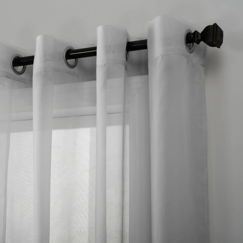 No. 918 Emily Voile Sheer Grommet Curtain Panel- Single Panel