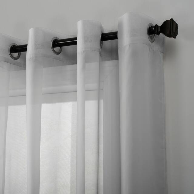 No. 918 Emily Voile Sheer Grommet Curtain Panel- Single Panel