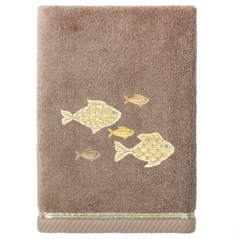 Authentic Hotel and Spa Turkish Cotton Figi 4PC Embellished Towel Set