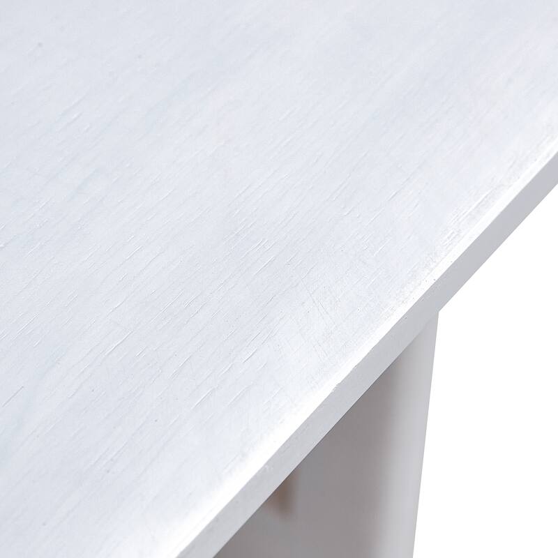 Coffee Table Solid Wood End Table Imitation Rattan Center Table