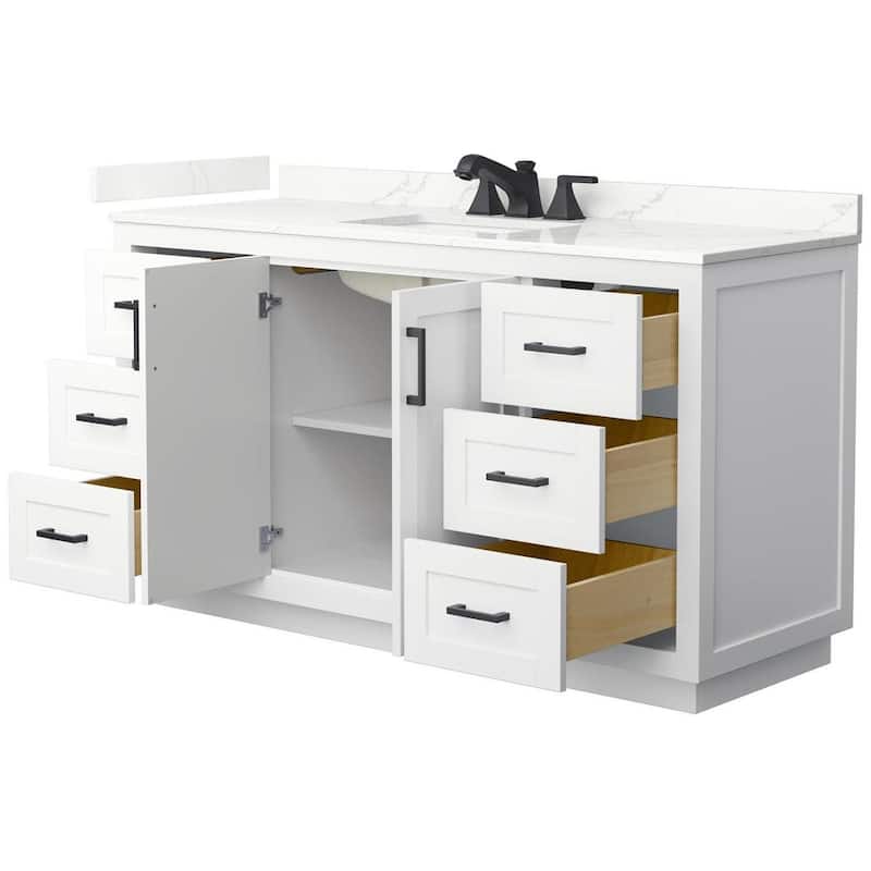 Wyndham Collection WCF292960S-QTZ-US3MXX Miranda 60" Free Standing