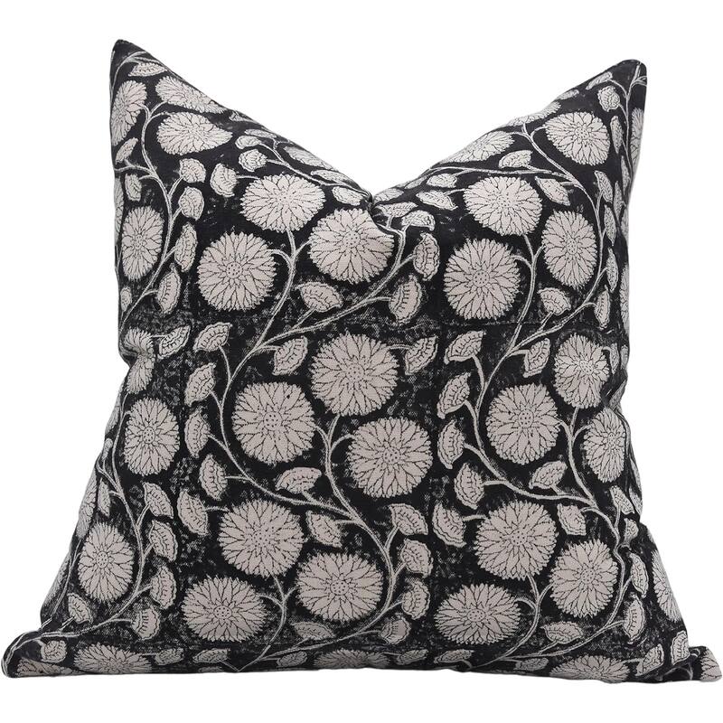Fabdivine Cotton Farmhouse Block print pillow Cover - Pillow Covers - 26" x 26"