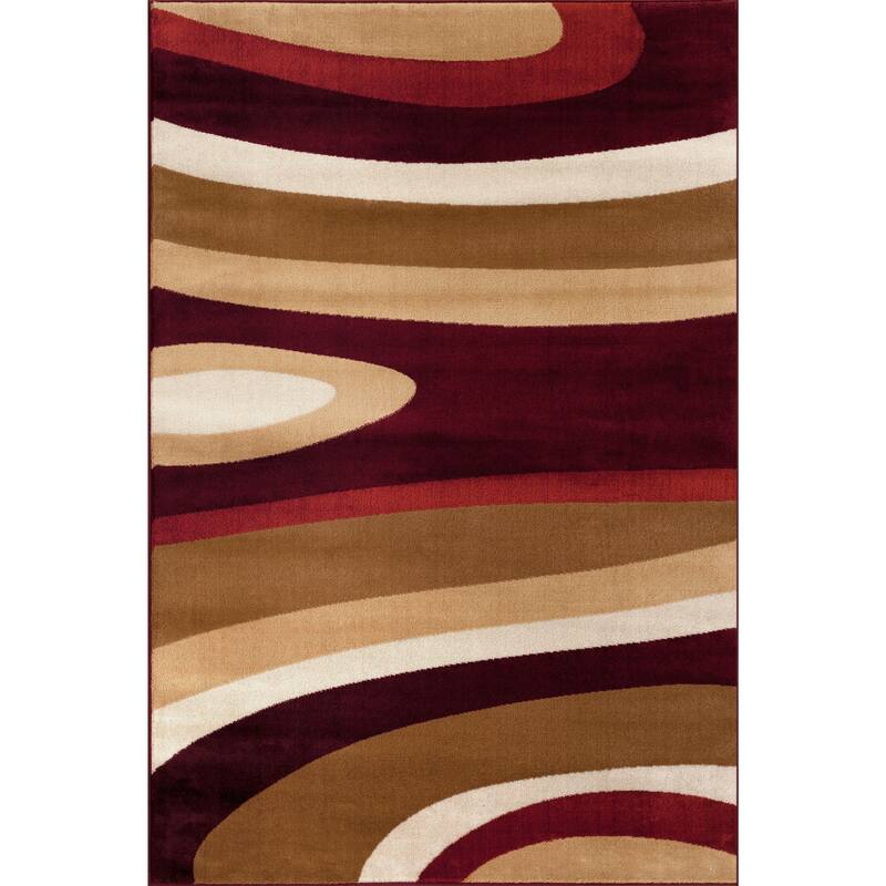 World Rug Gallery Abstract Contemporary Modern Area Rug