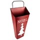 preview thumbnail 3 of 3, Set of 2 Red Noel and Green Joy Christmas Container Wall Hangings 19.75"