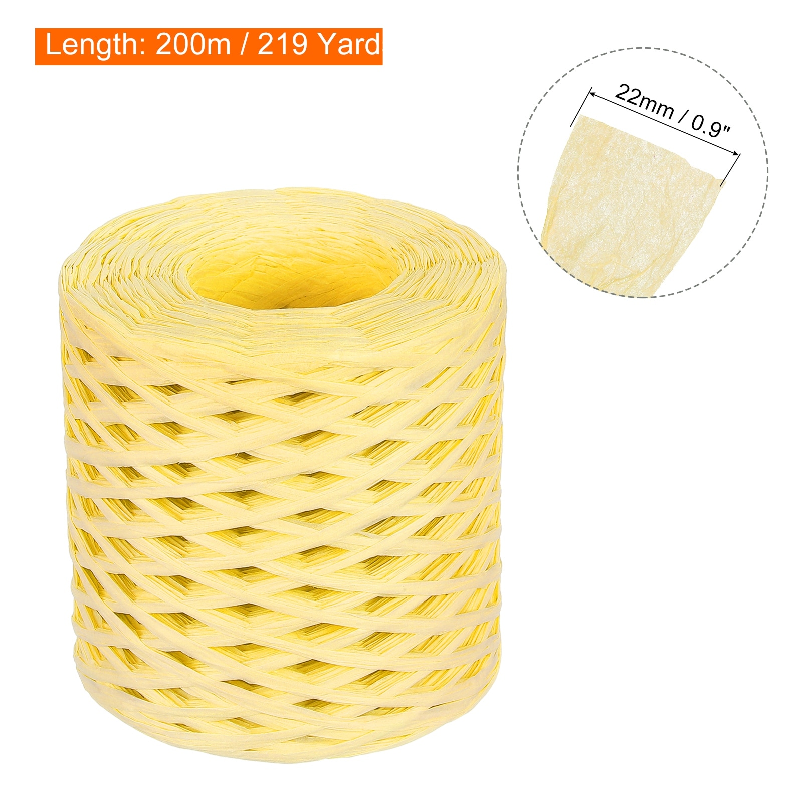 Raffia Paper Craft Rope 200m Length Handmade for DIY Decoration