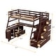 preview thumbnail 15 of 19, Twin Size Loft Bed with 7 Drawers 2 Shelves and Desk