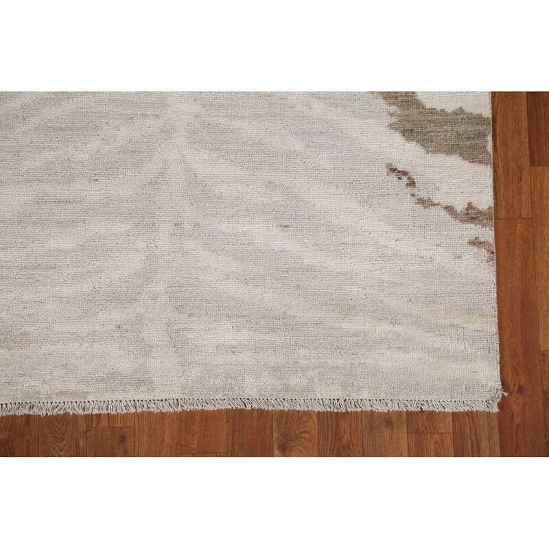Abstract Turkish Oriental Home Decor Area Rug Hand-knotted Wool Carpet - 3'11" x 4'9"