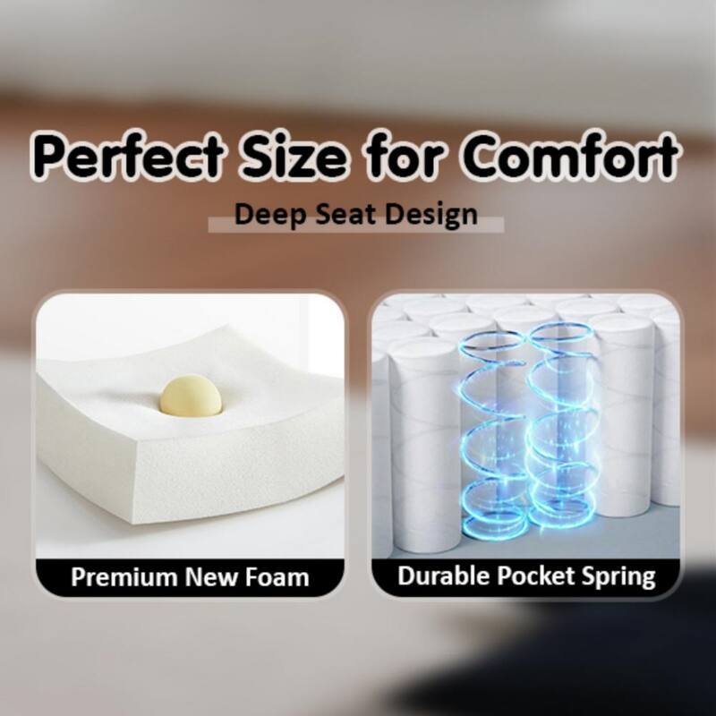 Modern Modular Sectional Sofa with Deep Seat