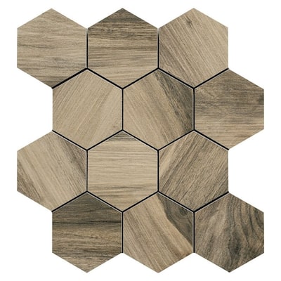 The Tile Life Montauk 4x4 Noce Porcelain Floor & Wall Tile