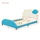 preview thumbnail 25 of 48, Cute Upholstered Bed Frame Cloud-Shaped