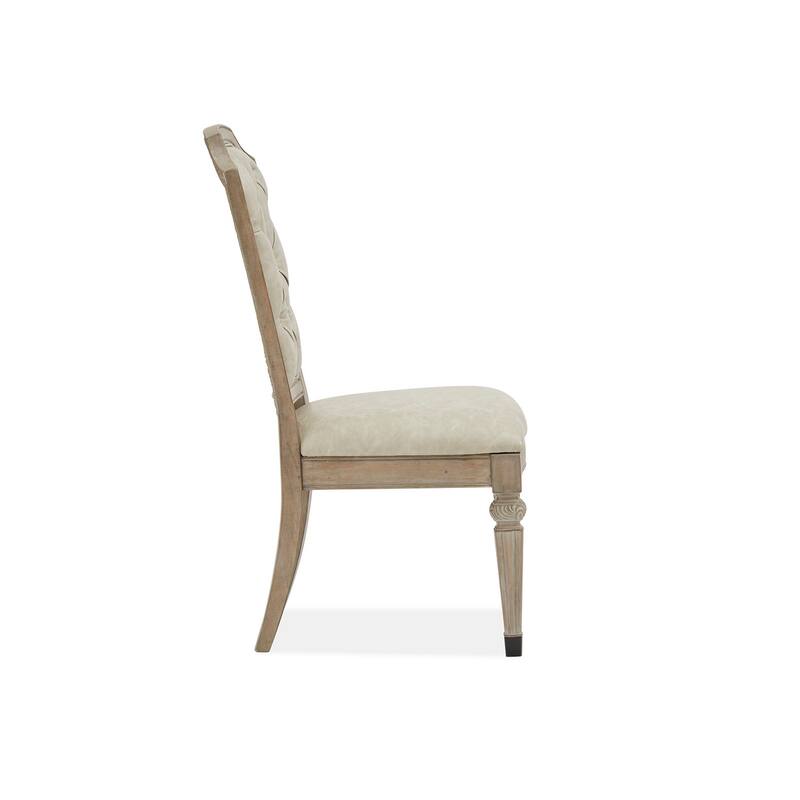 Magnussen Home Marisol Fawn Upholstered Side Chair Two Pack - 21''W x 25''D x 42''H