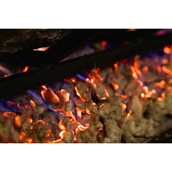 Shop Regal Flame Platinum 7 Oz Bright Rock Wool Gas Fireplace