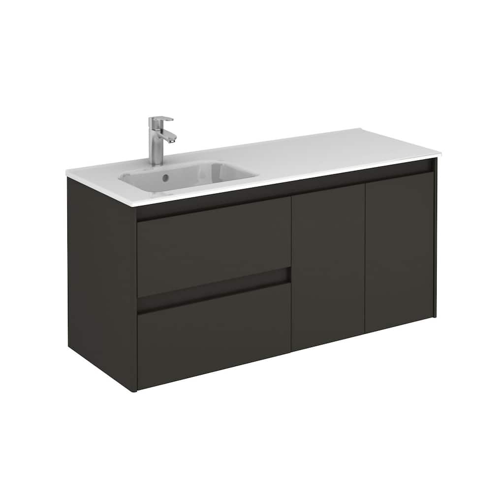 WS Bath Collections Ambra 18" Wall Mounted Vanity Set with Solid