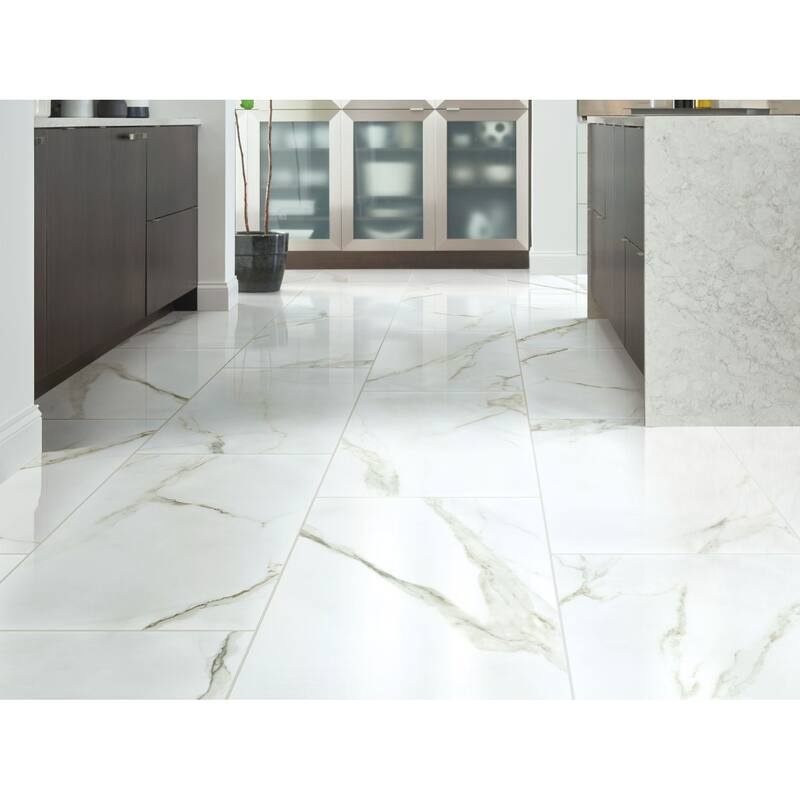 Shaw CS87Z Casino - 12" x 24" Rectangle Floor Tile - Matte Marble
