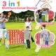 preview thumbnail 7 of 12, Costway Jumbo 4-to-Score 4 in A Row Giant Game Set with Stickers for - See Details