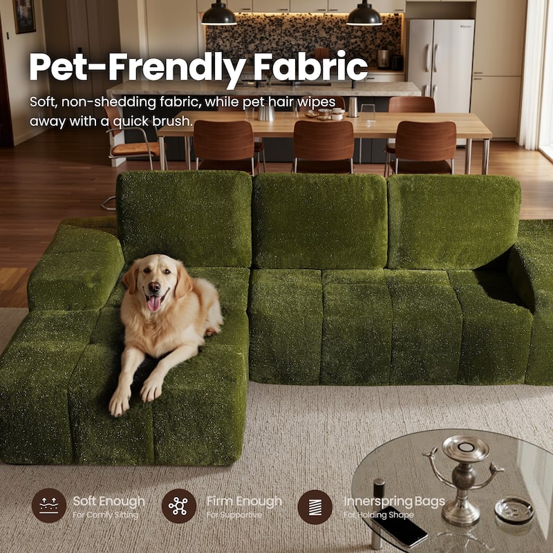 XIZZI Modular Sectional Sofa with L-Shape Chaise