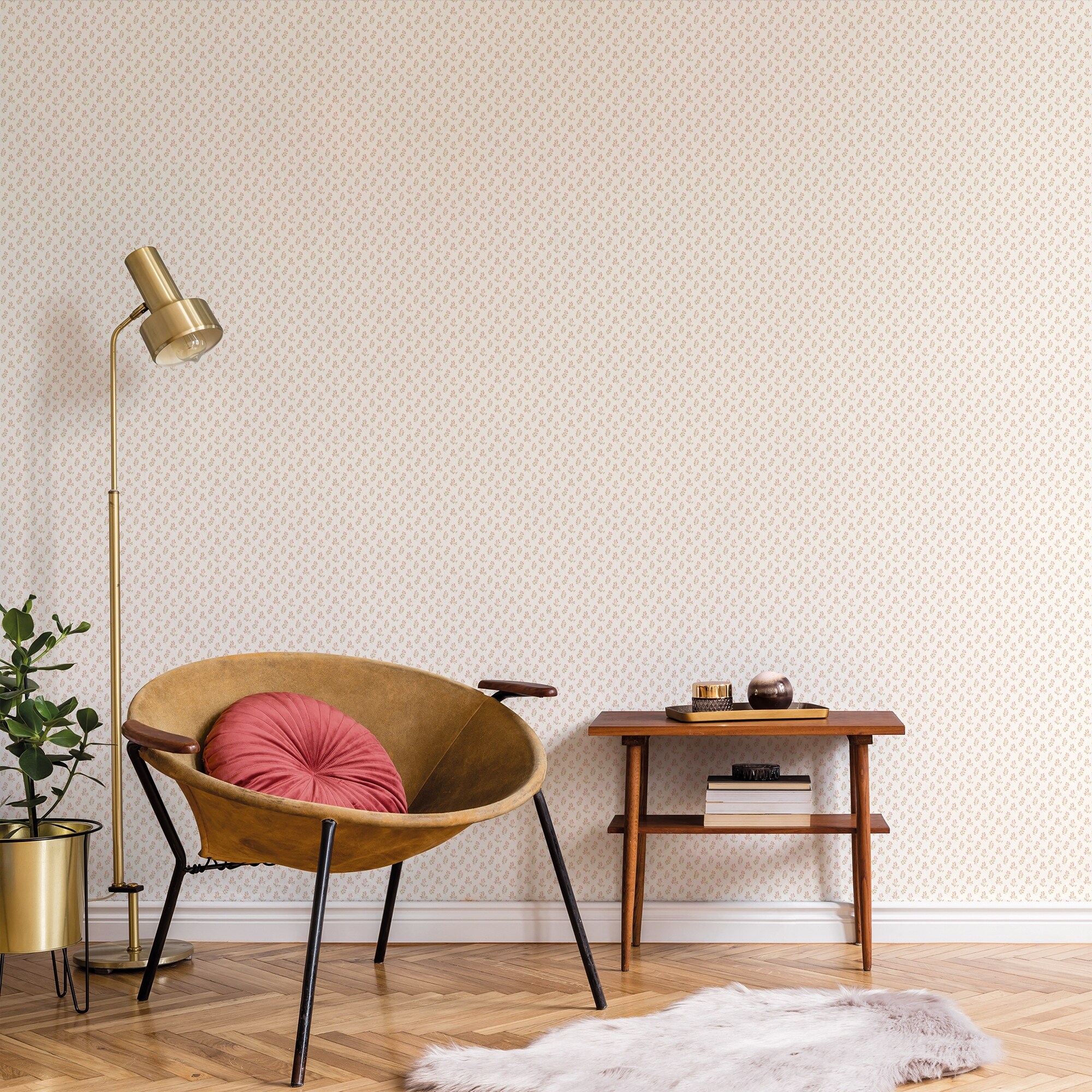 vintage small print wallpaper