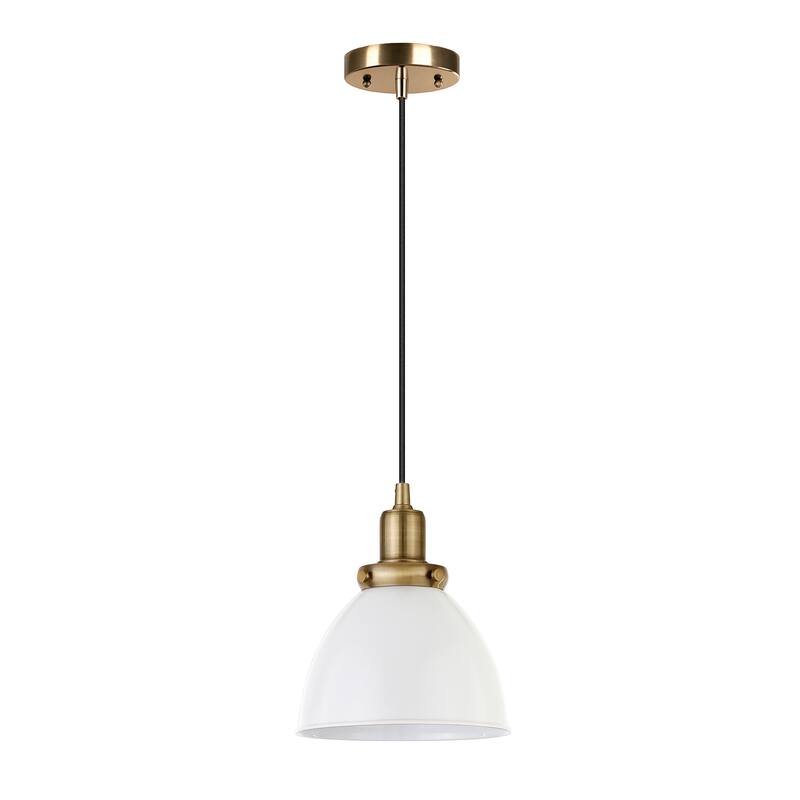 Madison 8" Wide Pendant with Metal Shade
