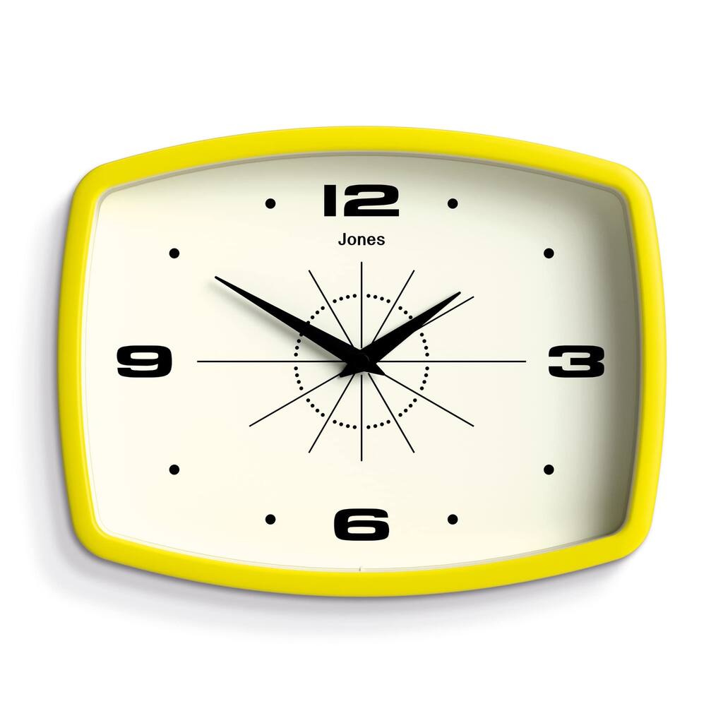 Movie Retro Wall Clock - Square Clock - Rectangular Clock - Kitchen Clock - Office Clock - Retro Clock - Designer Clock